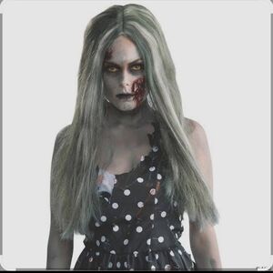 Rubie's Gray Zombie Wig New In Package